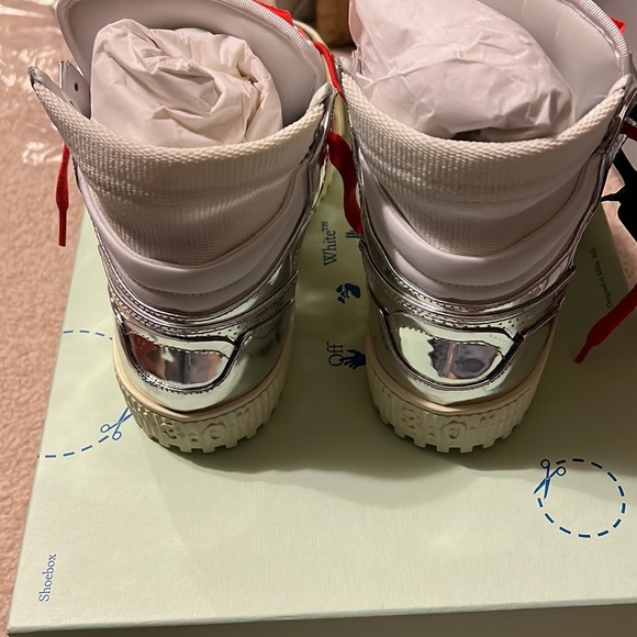NWT OFF-WHITE 3.0 off court full mirror Womens high top sneaker - Picture 5 of 8